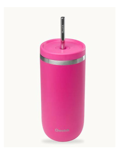 COLD CUP MAGENTA 47CL AVEC PAILLE INOX ET GOUPILLON