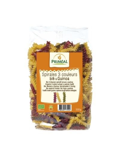 Spirales 3 couleurs au quinoa 500g