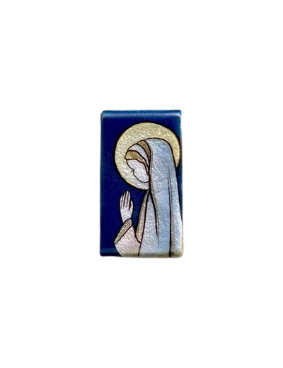 VIERGE de la PIETE 9,5x5,5cm - EMAUX DU LIBAN
