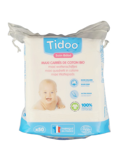 Maxi Carrés de Coton Bio