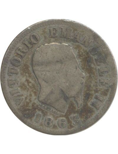 ITALIE 50 CENTESIMI 1863 MBN TB