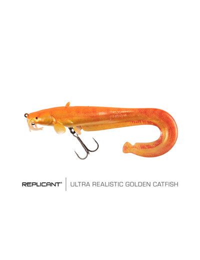 realistic catfish golden 15cm