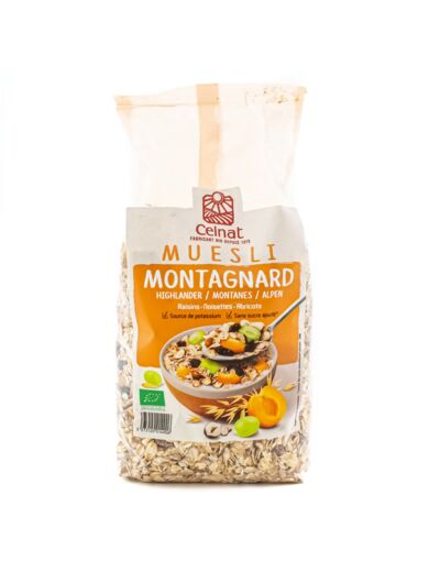 Céréales Déjeuner Müesli Montagnard Bio 500g