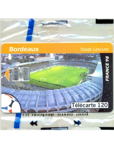 TELECARTE NSB 120 UNITES 06/98 BORDEAUX STADE LESCURE F 873