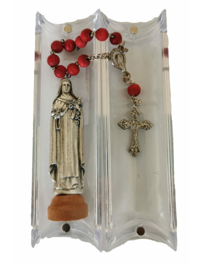 Coffret Statue + Dizainier - SAINTE THERESE
