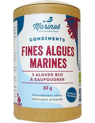 Fines algues marines paillettes 30g Marinoë
