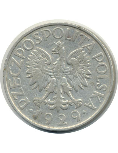 POLOGNE 1 ZLOTY 1929 TTB (W14)