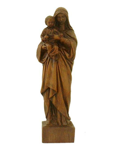 Vierge à l'enfant résine 16cm TON BOIS