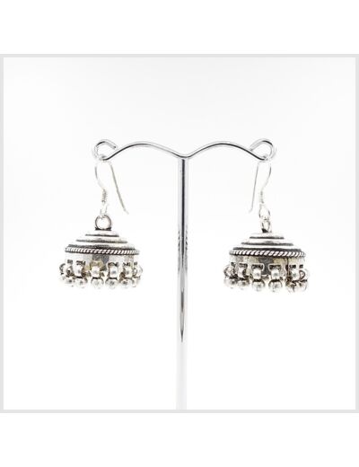 Boucles d'oreilles Ethniques en argent massif