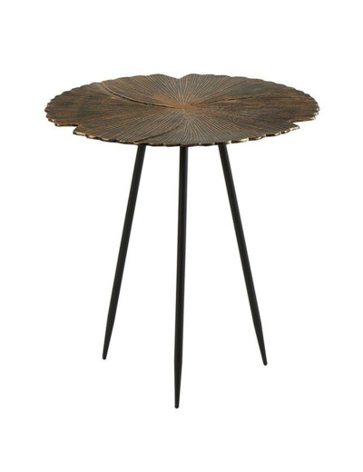 Guéridon Nola fer doré 59x63cm