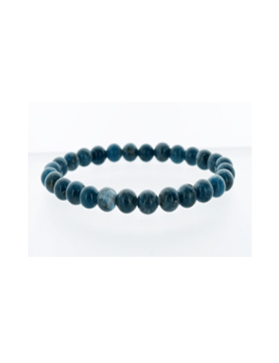 Bracelet en apatite bleue 8 mm