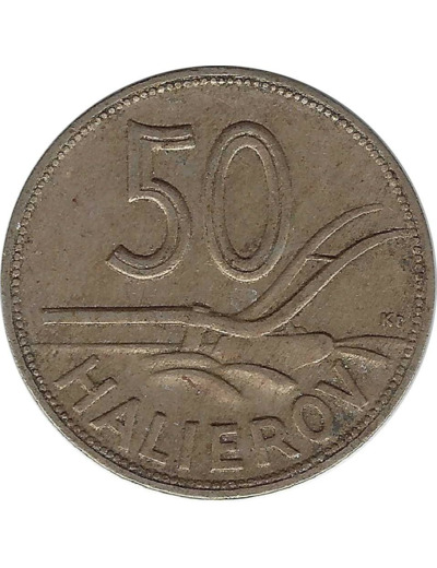 SLOVAQUIE 50 HALIEROV 1941 TTB