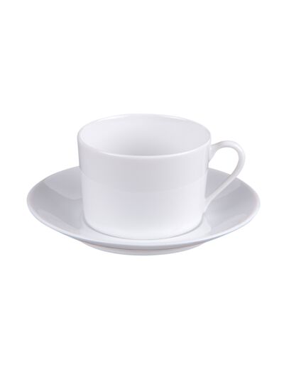 Tasse à déjeuner SAVOIE en porcelaine blanche