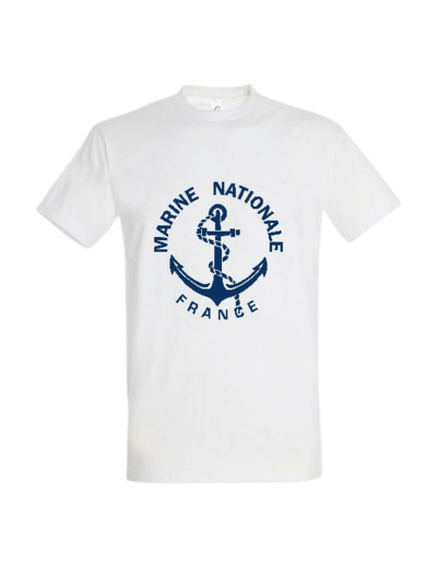 T-shirt Marine Nationale (blanc)