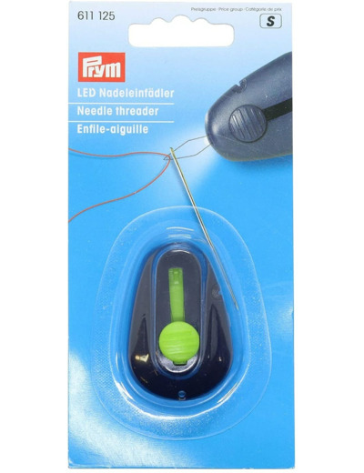 Enfile-nom LED en métal et Plastique Bleu Prune 18,5 x 9,5 x 2 cm