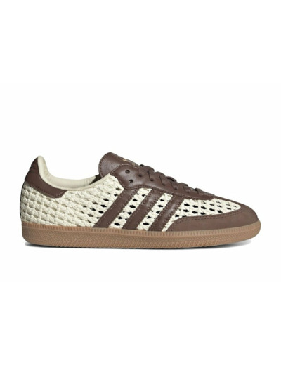adidas Samba OG Basketweave Cream White Earth Strata (Femme)