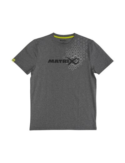 tee shirt hex print grey matrix