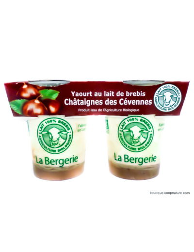 Yaourts de Brebis aux Châtaignes Bio 2x125g