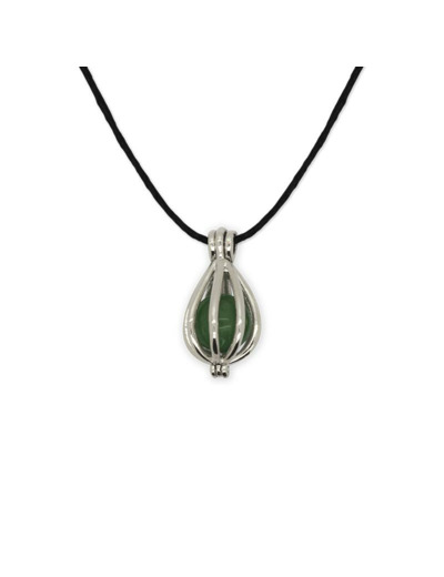 Pendentif cage Aventurine