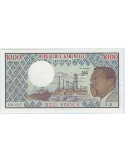 REPUBLIQUE GABONAISE GABON 1000 FRANCS 1-04-1978 SERIE R.9 SUP/SPL