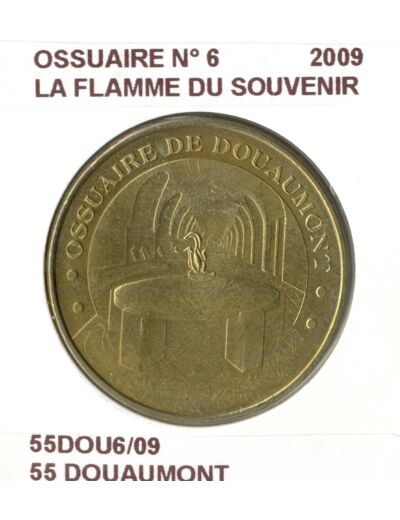 55 DOUAUMONT OSSUAIRE N6 LA FLAMME DU SOUVENIR 2009 SUP-