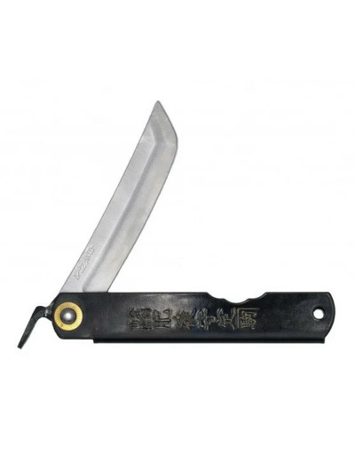 Couteau Higonokami Ken-Gata style sabre - Lame forgée acier blanc