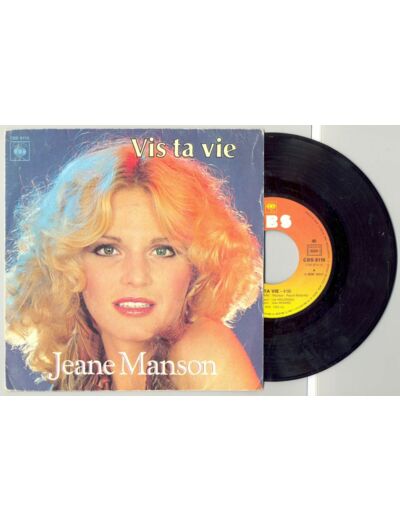 45 Tours JEANE MANSON "VIS TA VIE" / "QU'EST CE QU'ON PEUT FAIRE"