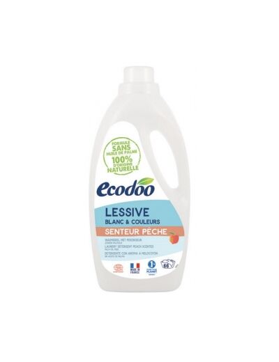 Lessive liquide Blanc et Couleurs senteur pêche 2L