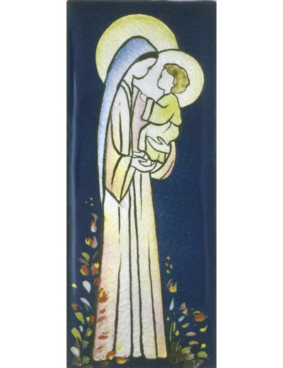 Notre Dame du dialogue 15,5X6,5cm - EMAUX DU LIBAN