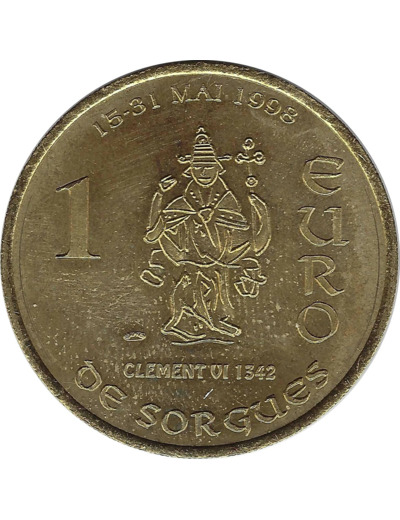 EURO TEMPORAIRE 1 EURO DE SORGUES 1998 UNC