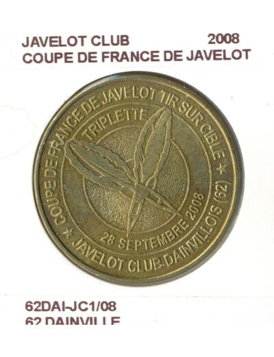 62 DAINVILLE JAVELOT CLUB COUPE DE FRANCE DE JAVELOT 2008 SUP-