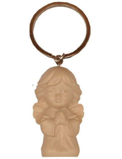 Porte-Clefs en bois Naturel- 4,5cm- ANGE