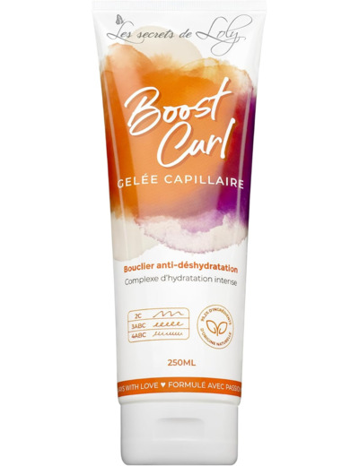 Les Secrets De Loly - Boost Curl – Gelée Capillaire Coiffante – Hydratation & Définition - Formule Naturelle à 99,2% – 250ml