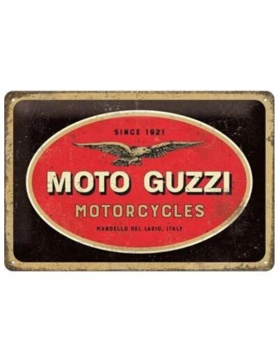 Plaque métal MOTO GUZZI - 20 x 30 cm - NA22285