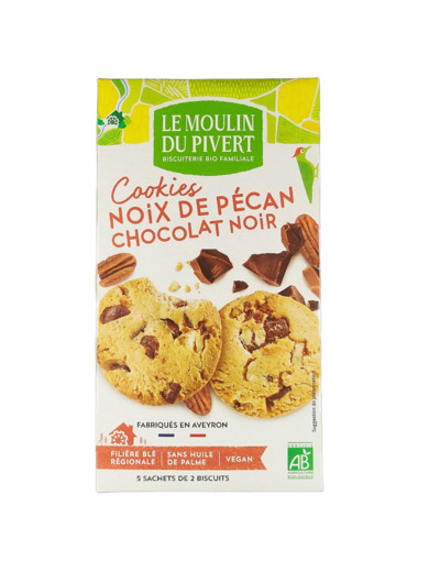 Cookies Noix de Pécan Chocolat Noir 175g Bio