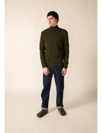 Pull col roulé Houat coupe confort 100% laine - SAINT JAMES