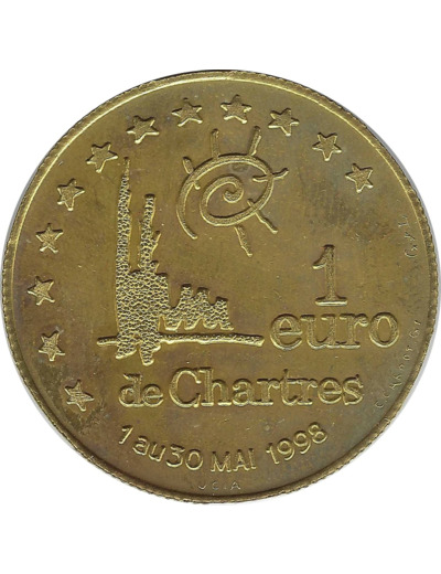 EURO TEMPORAIRE 1 EURO DE CHARTRES 1998 UNC