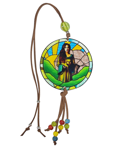 Pendentif pour voiture Acrylique D88mm - MARIE MADELEINE