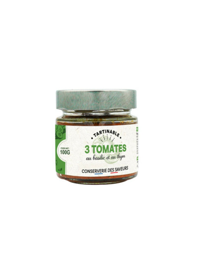 Tartinable 3 Tomates Basilic Thym 100G