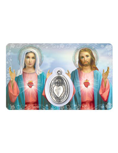 Carte-prière avec insertion - SC de MARIE et JESUS - portugais