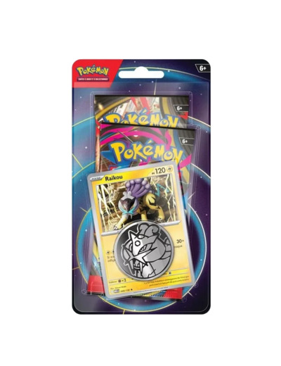Pack Pokémon 2 boosters Raikou janvier 2026
