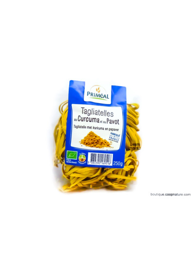 Tagliatelles Curcuma Pavot Bio 250g