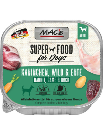 MAC'S Chien, Lapin, Gibier & Canard - 150G