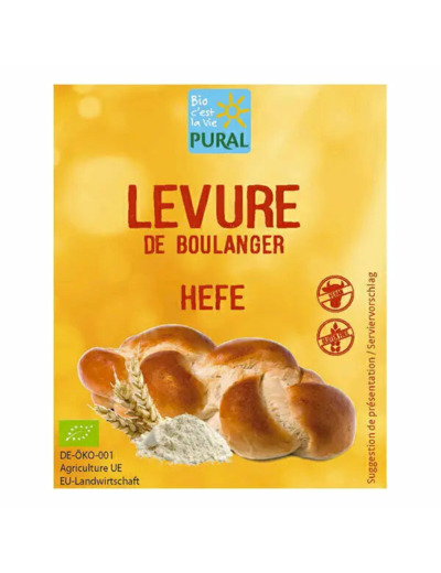 Levure de Boulanger Bio-9g-Pural