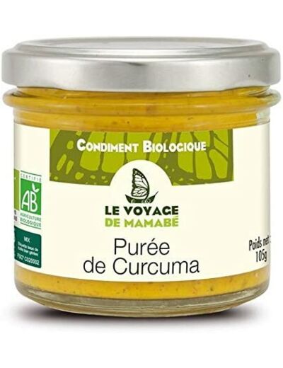 Puree de curcuma 105g Le voyage de Mamabe