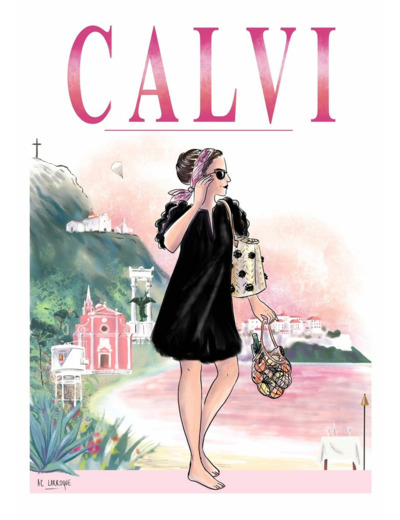 Calvi - affiche, carte