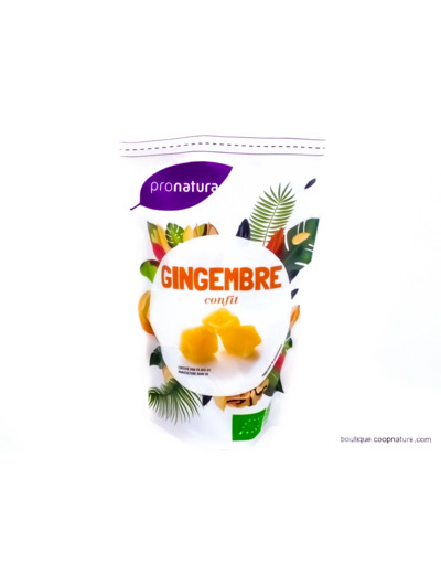 Gingembre Confit Bio250g