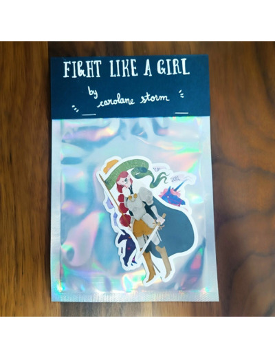 Sachet de 3 stickers "Fight like a Girl" - Carolane Storm