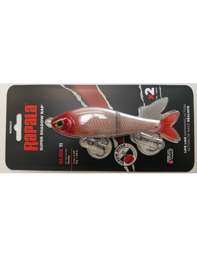 super shaddow glide 11cm red hea