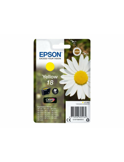 Epson 18 Paquerette - Cartouche d'encre - Yellow - C13T18044012